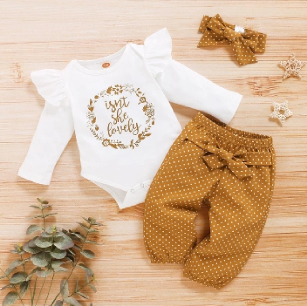 3-Piece Polka Dot Bodysuit